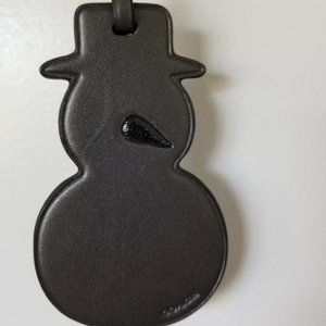 *** SOLD *** Coach Snowman Ornament/Bag Charm